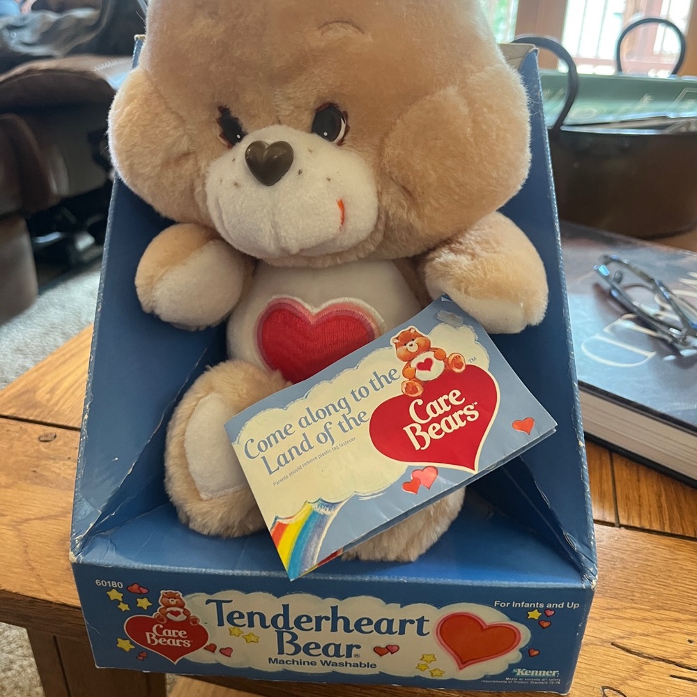 Care Bears Tenderheart Bear Plush - Tan with Red Heart